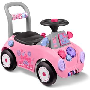 Radio Flyer Creativity Car, Sit to Stand Toddler Ride On Toy, Ages 1-3, Pink Kids Ride On Toy, Large