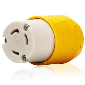 2 x PLUGTUL NEMA L6-30C Locking Connector, Generator Twist Lock Adapter Female Connector, 30 Amp, 250 Volt, Industrial Grade, ETL Listed