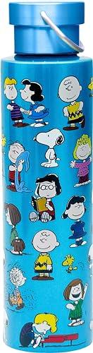 Spoontiques Peanuts Stainless Steel Bottle - Travel Drink Cup with Twist Lid for Hot and Cold Beverages, 24 Oz