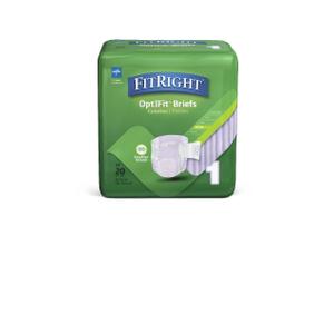 FitRight Extra-Stretch Adult Incontinence Briefs, Size M/L, for Waist Size 30"-52"