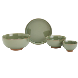 Infuse 4-Piece Dining Set - Green