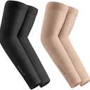Pack Of 2 ProtectX Sun Protection UV Cooling Arm Sleeves for Men Women - Breathable, Moisture-Wicking, Compression