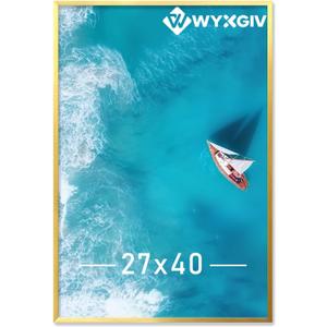 Gold 27x40 Picture Frame Lightweight yet Durable Frame Wall Hanging