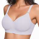 Wireless Bras for Women No Underwire Jelly Supportive Buttery Soft Back Smoothing Everyday Seamless Bra M