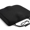 Outdoor Chair Cushions Set of 4, Water Resistant Patio Chair Cushions with Ties, Outdoor Seat Cushions for Patio Furniture 20x16x2 inches, Black