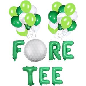 100% LIKED Fore Tee Balloon Banner - 40th Birthday Golf Theme Party Decor