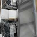 26" Wood Bar Stools Set of 2, Counter Height Bar Stools with Classical X-Shaped Back, Solid Barstools with Rubber Wood Frames and Faux Leather Seat, Rustic Brown