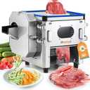 Newhai 2 in 1 Commercial Meat Cutter Machine, 3.5mm Electric Meat Slicer, Food Vegetable Slicer Shredder, 850W 110volt for Home Kitchen Small Restaurant (3.5mm)