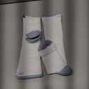 FITRELL 2 Pairs Compression Socks for Women and Men 20-30mmHg- Circulation and Muscle Support Socks for Travel, Running, Nurse, Knee High, Medical WHITE S/M