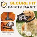 Mesh Dog Muzzle, Breathable Soft Dog Muzzle with Reflective Straps for Secure Fit, Prevents Biting, Chewing Scavenging- Adjustable for Dogs,Pink,L