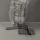 [Upgrade] Toilet Paper Holder Stand with Shelf Tissue Holders for Bathroom Free Standing Bath Tissue Roll Holder Magazine Rack for Mega Rolls/Phone/Wipe-Black