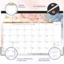3 x Desk Calendar 2026-2027 - Calendar 2026-2027 from July 2026 - December 2027, 17" x 12", Calendar Wall/Desk 18 Month with Protector Corner, Large Blocks