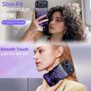 DOMAVER for iPhone 17 Pro Max Case, Butterfly Starlight Pattern [Military-Grade Protection] Women Girl Anti-Slip Shockproof Bumper Phone Cases for iPhone 17 Pro Max 6.9inch, Black/Purple