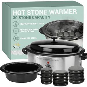 NRG Professional Hot Stone Warmer for Massage Therapy, 6 Quart - Hot Stone Heater Hot Stones Warmer Massage Stone Heater Massage Stone Warmer Massage Accessories - Adjustable Temperature Control NRG Professional Hot Stone Warmer for Massage Therapy, 6 Quart - Hot Stone Heater Hot Stones Warmer Massage Stone Heater Massage Stone Warmer Massage Accessories - Adjustable Temperature Control