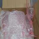 12 Pcs Pink Plastic Champagne Flutes,Pink Champagne Glasses Bulk, Made of Durable Plastic Material Can be Used for Weddings, Everyday Fun Parties and More!