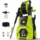 Pressure Washer 5000PSI 3.0GPM Power Washer with 4 Nozzles, Foam Cannon for Cleaning Cars, Driveways, Patios (Green)