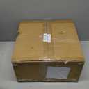 Leinuosen 7 Pcs Large Buffet Risers Set 6" to 12" Acrylic Display Box Catering Dessert Table Riser Food Display Decorative Stand with Hollow Bottom for Catering Supplies(Black, Square)