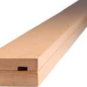 Precision Quilting Tools Wooden Quilt Hanger Rack - 48 Inch Wall Tapestry Hangers with Knob-Less Clamp Design for Quilts, Rugs, and Textiles - Light-Stained Beechwood for Elegant Home Display