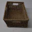 StorageWorks Large Wicker Baskets for Organizing, Seagrass Storage Basket with Built-in Handles for Pantry, Entryway, Living Room, Pack of 1 