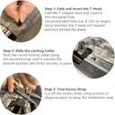 150Pcs Nylon Universal Cable Tie Buckle, Zipper Clips for Cars, T Style Zip Ties Button Fixion Tools, Automotive Plastic Rivet Push Pin, Auto Body Parts Trim, Bumper Retainer Fender Liner Door Panel