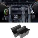 EDBETOS Center Console Shifter Organizer Compatible with 2023 2024 2025 2026 Chevy Colorado/GMC Canyon Interior Accessories Gear Shift Storage Box Sunglasses Holder ABS Material Left & Right 2PCS/Set