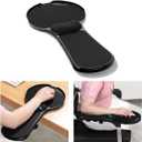 Omhuzsyo Upgraded Chair arm Mousepad, Adjustable Chair arm Wrist Support pad for Table and Chair, Elbow Computer Table Extender with Mouse Baffle to Prevent Falling, Ergonomic Design (Plastic)