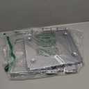 QWORK Plastic Grocery Bag Holder, 2 Pack Iron-plated Chrome Shopping Bag Stand, Chrome T Shirt Bag Rack, Fits 11W x 6D x 21H Bag, for Restaurant, Business, Office, Home, Kitchen, Garage