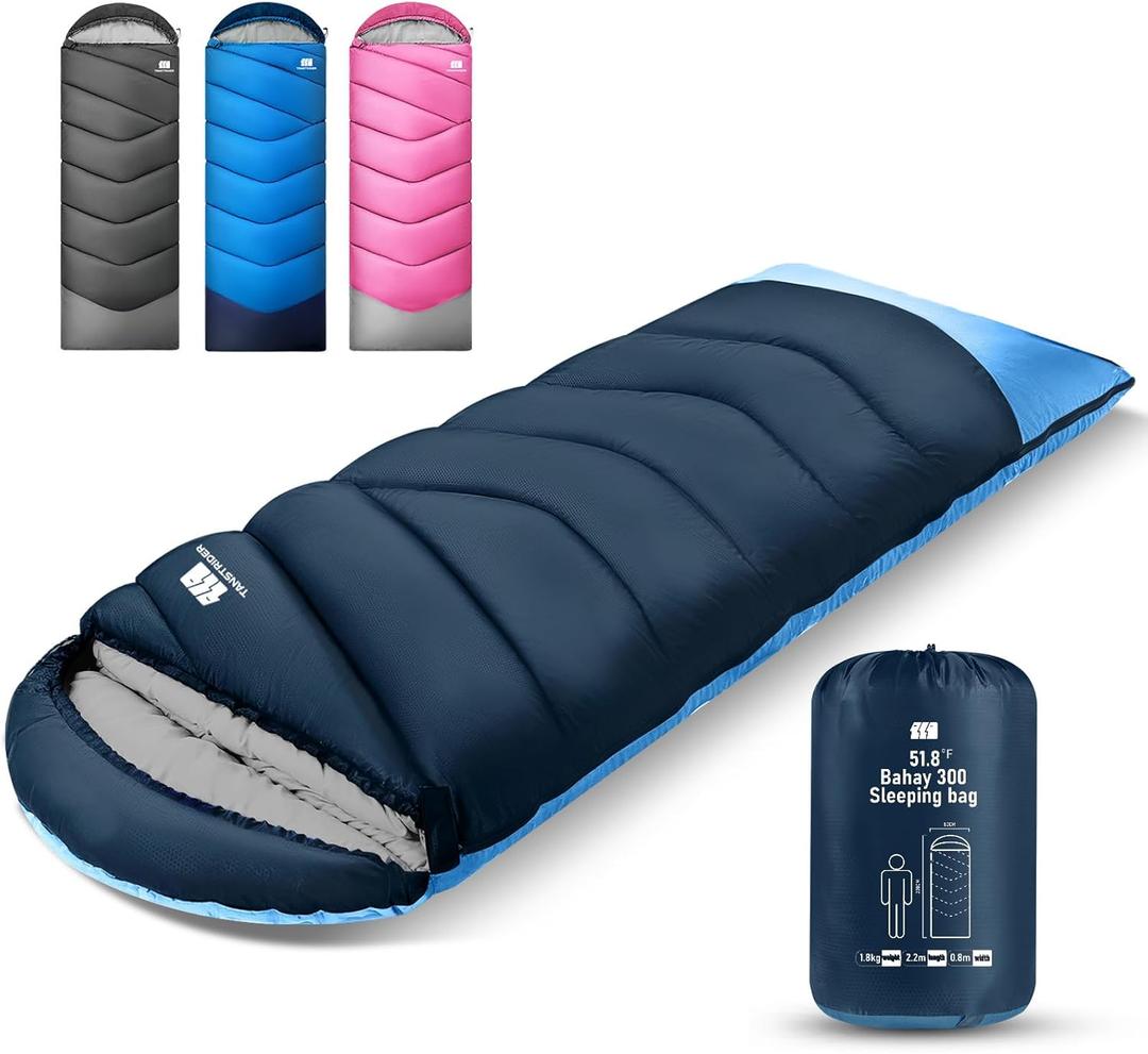 Sleeping Bags for Adults Cold Weather & Warm,Backpacking Camping Sleeping Bag for Tall Girls Boys,Lightweight,Compact,Waterproof Camping Gear for Traveling,Hiking,Hotel,Outdoor & Indoor (4lb-Navy)