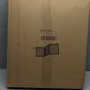 Dog Gate Wooden Freestanding Pet Gate3 Panel 23.6" Height White Indoor Dog Fences,House Gate for Doorways & Stairs