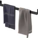 Black Towel Bar 24 Inch - SUS304 Stainless Steel Towel Rack Bathroom - Towel Holder Matte Black Wall Mount