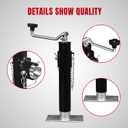 Big RED 2000 LBs Capacity Weld on Pipe Mount Swivel Trailer Jack, ATR39003R