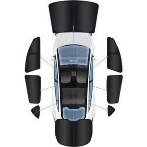 7PCS Tesla Model 3 Highland Window Privacy Sunshade,2 in1 Ice Crystal Car Reflective Visor for 2024 2025 Refreshed Tesla Model 3 All Window Front Windshield Side Window Accessories Outdoor Camping