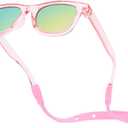 Polarized Baby Sunglasses With Strap - Unbreakable Flexible Infant Sunglasses For Toddlers Newborns 0-24 Months (Transparent Pink)