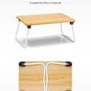 Ruxury Foldable Lap Desk Laptop Stand Bed Desk Table Tray, Breakfast Serving Tray, Portable & Lightweight Mini Table, Lap Tablet Desk for Sofa Couch Floor - Wood
