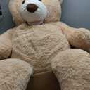 MorisMos Giant Teddy Bear Plush 5ft, Life Size Huge Brown Teddy Bears for Girlfriend Boyfriend, 5 Foot Large Big Stuffed Animal Gifts for Lover on Valentines, Anniversary, Birthday