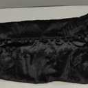 DEZENE Decorative Pillow Covers 16x16 Black: 2 Pack Cozy Soft Pom-poms Velvet Square Throw Pillow Cases for Farmhouse Home Decor