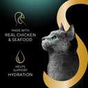 Sheba Selections Filets in Broth, Adult Cat Food Wet Recipe, Meal Complement, Chicken Recipe, 1.3 oz. Cups, 12 Count (BBD 07/14/2027)