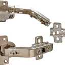 Lazy Susan Cabinet Hinges 2 Pack, 135 Corner Cabinet Door Hinges for Folding Doors, Stainless Steel Kitchen Cabinet Hardware (Non Soft Close)