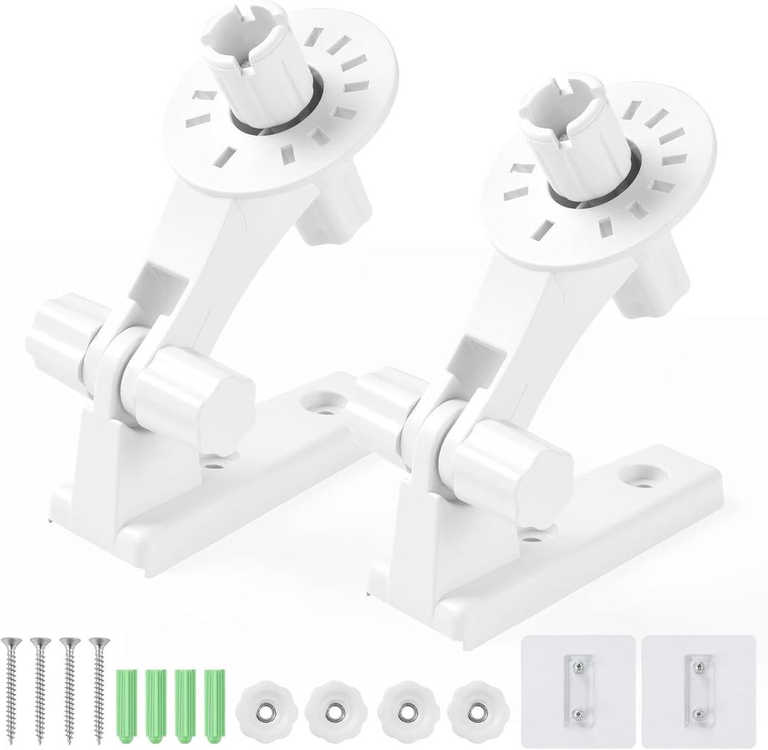 3 x UTEBIT Wall Mount Compatible with Blink Mini Pan-Tilt Camera, 180 Angles Bracket Rotation 2 Pack Adjustable Camera Mount Stand for Blink Mini Indoor/Outdoor Camera (NOT Included Cam)