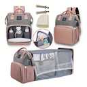 Mommy Bag Lightweight Portable Folding Crib Bed Large-capacity Travel Maternity Bags Baby Backpack(TD1273A-DHDH)