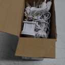 Clear Warm White Christmas Lights - 20 ft String of 105 Incandescent Mini Multifunctional Lighting Modes for Decorative, Bedroom, Outdoor, Xmas Twinkle Christmas Tree Lights, White Wire Total 21.6 ft