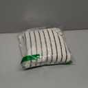 Jacquotha Striped Cotton Washcloths 4 Pack, 13 x 13 - Soft Wash Cloths for Bathroom, Kitchen, Gym, Face, Black and Cream