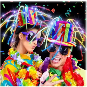 6 Piece Crazy Hour Party Supplies: Fun & Bold Decorations