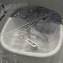 Foot Spa Bath Massager with Heat, Epsom Salt,Bubbles, Vibration and Red Light, Tub for Stress Relief,Foot Soaker, Christmas Gifts Birthday Gifts for Mom Dad Women Men Her Him (Black/White)