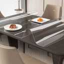 Oterri Clear Writing Desk Pad, 47.2x23.6 Heat Resistant Waterproof PVC Round Edge Durable Desk Protect Mat, Anti-Static Writing Mat Table Protector