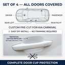 Custom Fit Automotive Self Healing Door Handle Door Cup 3M Clear Paint Protection Film (Set of 4) for 2017 2018 2019 2020 2021 2022 Mazda CX-5
