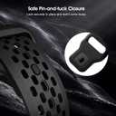 TiMOVO Bands Compatible with Samsung Galaxy Watch Ultra Band 47mm(2025/2024), Breathable Soft Silicone Replacement Strap for Galaxy Watch Ultra bands, Black