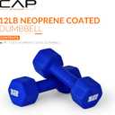 CAP Barbell Neoprene Dumbbell Weights Pairs 12LB