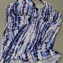 Holipick Tankini Top Only for Women V Neck Tummy Control Swimsuit Ruched Bathing Suit No Bottom S