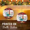 8 x Funny Chicken Christmas Ornaments 2025, Ceramic Rooster Ornament for Tree Decorations - Country Gifts for Chicken Lovers, Chickens Lady, Farmers- Farmhouse Festive Keepsake